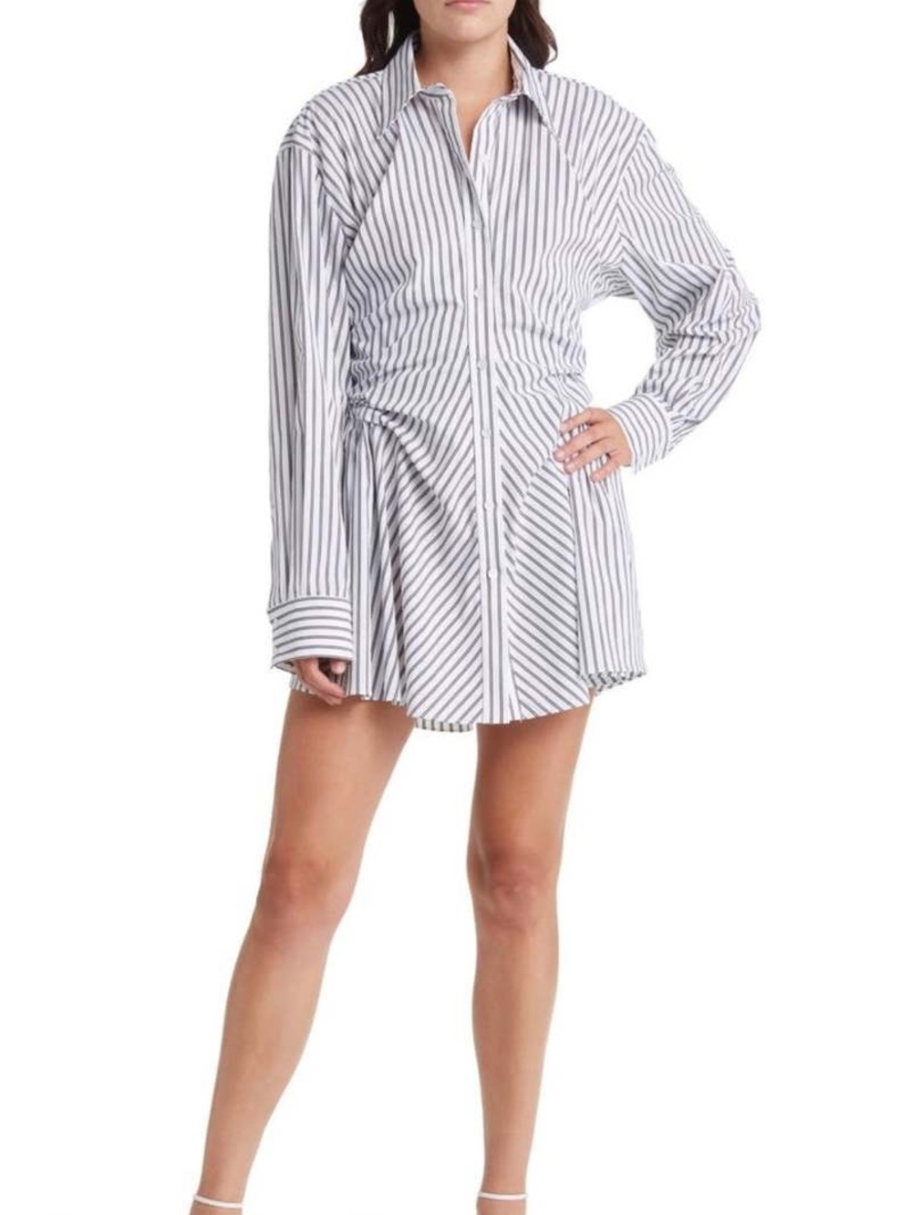 MOON RIVER STRIPE MINI DRESS SIZE MEDIUM NORDSTROM